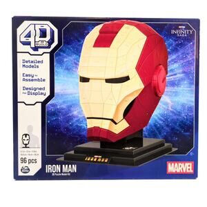 Marvel Iron Man 4D Build 3D Puzzle Model Kit The Infinity Saga 96 Pcs Helmet New